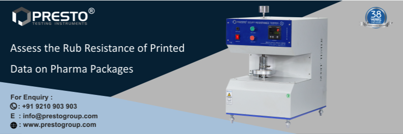 Assess the Rub Resistance of Printed Data on Pharma Packages